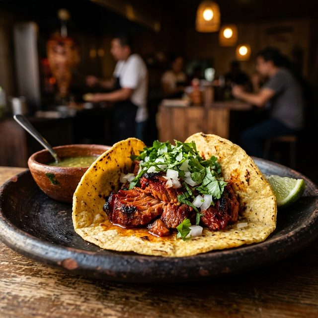 Taco de carne enchilada — Tacos Chano's