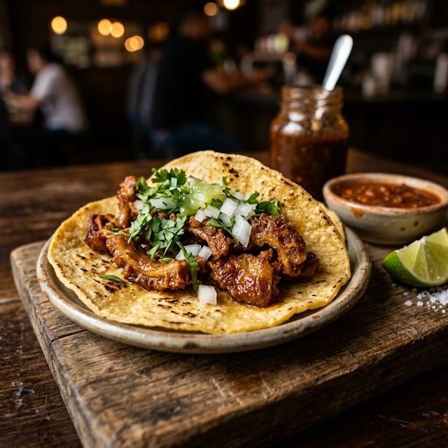 Taco de tripa doradita — Tacos Chano's